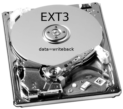 boost your ext3 filesystem by using data=writeback mode