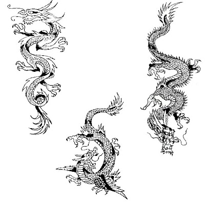 Example Tribal Tattoo Dragon Art Design