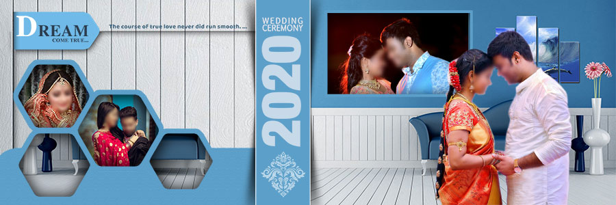 New Wedding Album 12x36 PSD Templates Vol-08