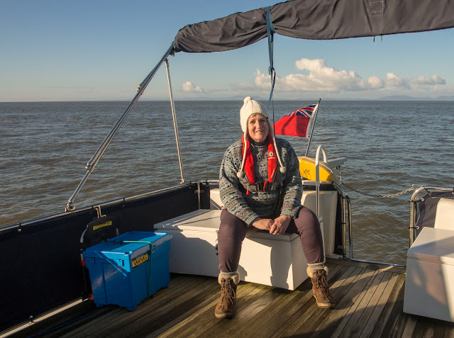 Photo of me on Ravensdale's aft deck on the Solway Firth