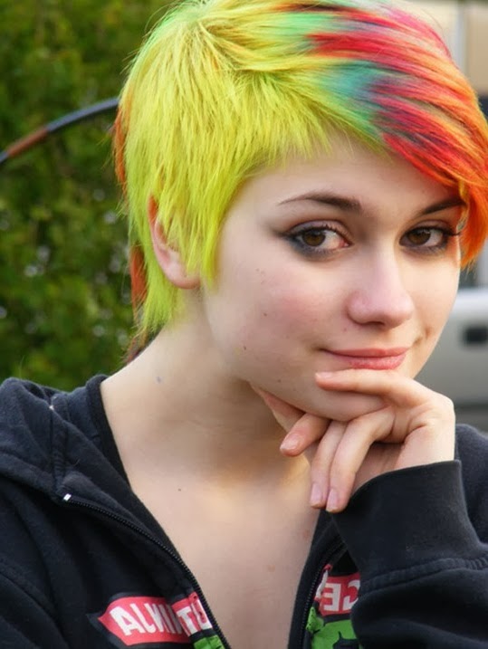 hair color ideas for short hair tumblr