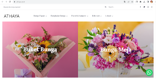 Athaya Melayani Pesanan Bunga 24 Jam