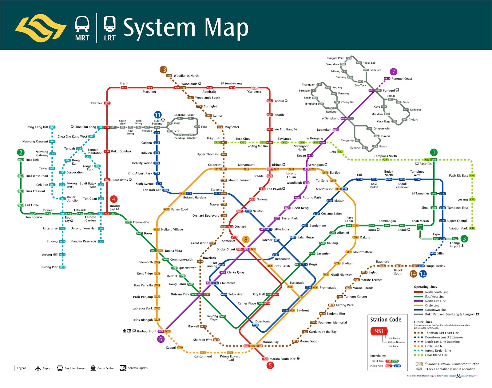 MRT Map by 2030 | TheFinance.sg