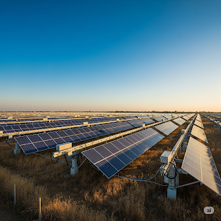 Large solar farm in India