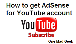 How to get AdSense for YouTube Account