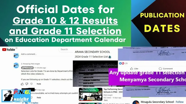 Grade 11 Selection Lists for 2024 - Update