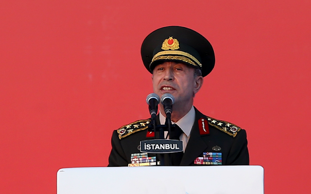 O αρχηγός των Τουρκικών Ενόπλων Δυνάμεων, στρατηγός Χουλουσί Ακάρ, σύμφωνα με δημοσίευμα της εφημερίδας Χουριέτ, έστειλε την Δευτέρα γραπτές απαντήσεις σε κοινοβουλευτική επιτροπή της χώρας που ερευνά το αποτυχημένο πραξικόπημα της 15ης Ιουλίου 2016.