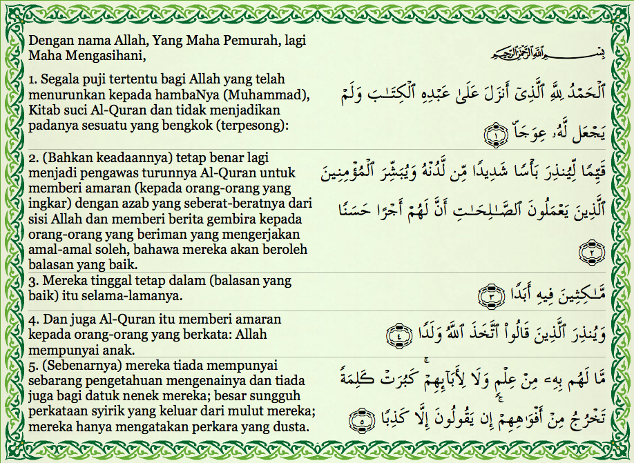 kaymama: 1O Ayat Pertama Dan 10 Ayat Terakhir Surah Al ...