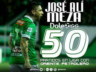José Alí Meza 50 partidos con la camiseta de Oriente Petrolero - DaleOoo