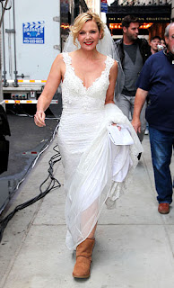 Kim Catrall wedding dress
