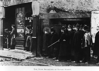 Winston Churchill at Sydney Street Siege