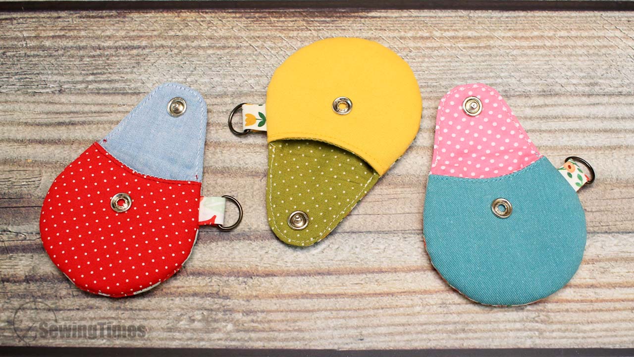 DIY DIY Round Coin Zipper Pouch / cute card purse / Free pattern  [Tendersmile Handmade] - YouTube