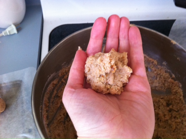 cake balls. When forming the cake balls,