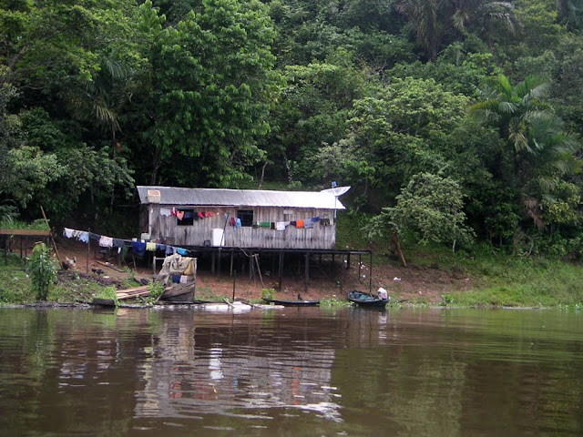 A House along the Amazon River, Brazil