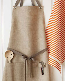 kitchen apron with pockets