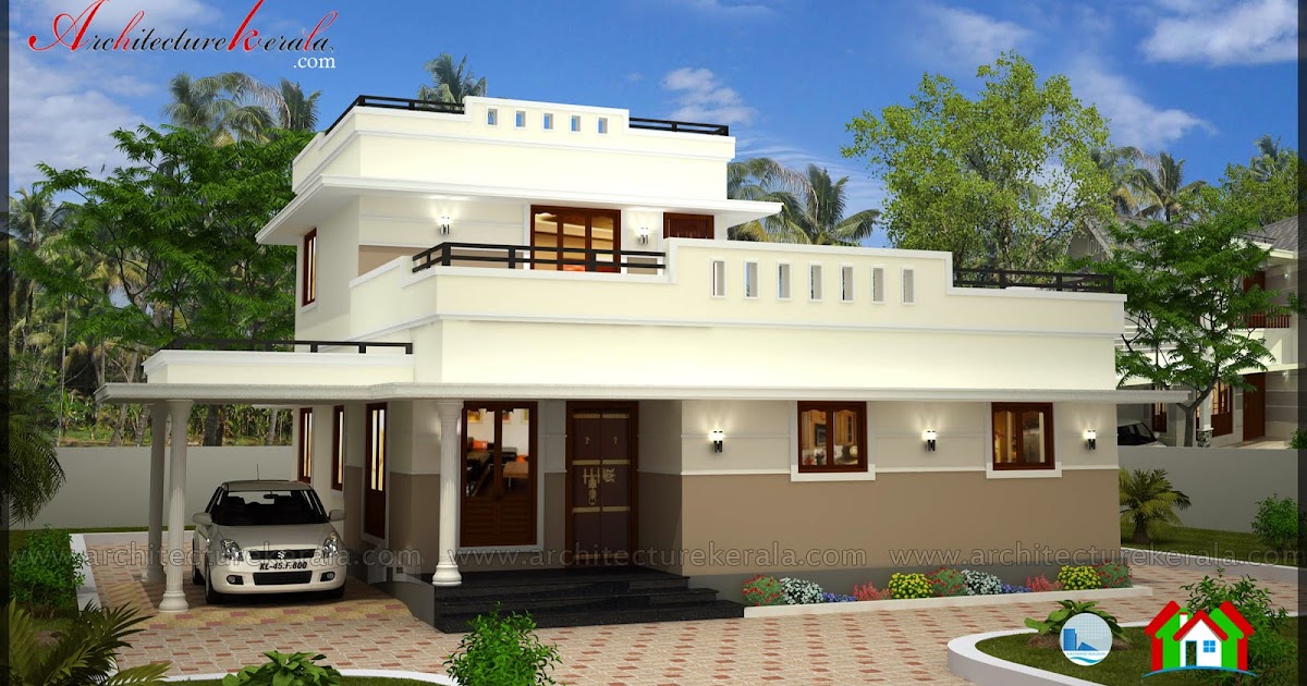Low Cost 3 Bedroom Kerala  House  Plan  with Elevation Free 