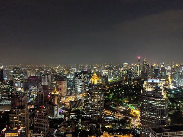 View from Vertigo and Moon Bar at the Banyan Tree Hotel, Bangkok, Thailand