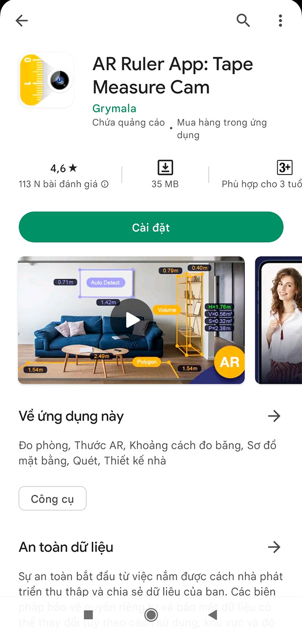 AR Ruler App: Tape Measure Cam - Đo kích thước bằng công nghệ AR b1