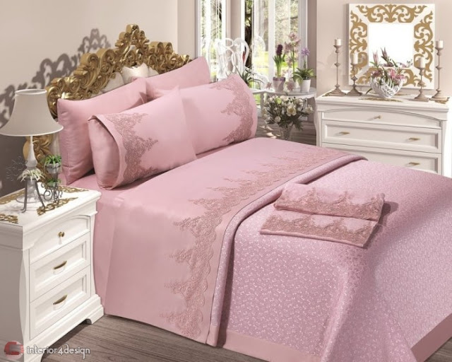 Modern Bed Embroidered Linens 9