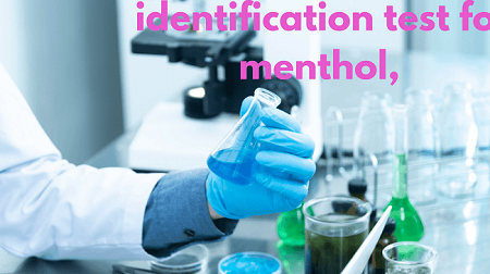 Identification and analysis of menthol