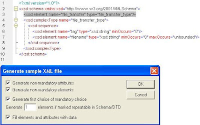 Generating XML Document from XML Schema using XMLSpy