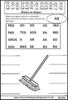 Sílabas complexas atividades para imprimir