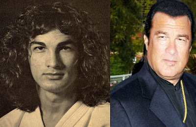 Kunzang Seagal's father Steven picture then & now