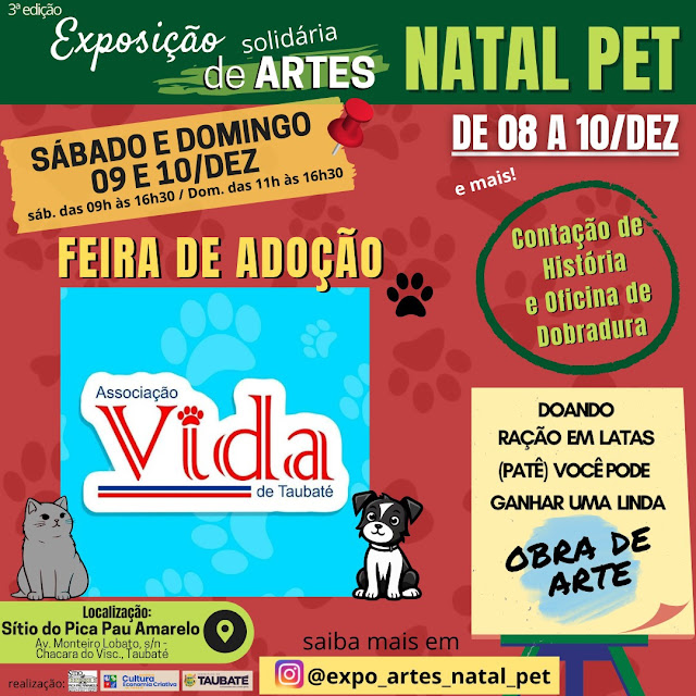 Exposição solidária de Artes - NATAL PET!