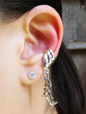 Mermaid Ear Piercing Cartilage Cuff Chevron Picture