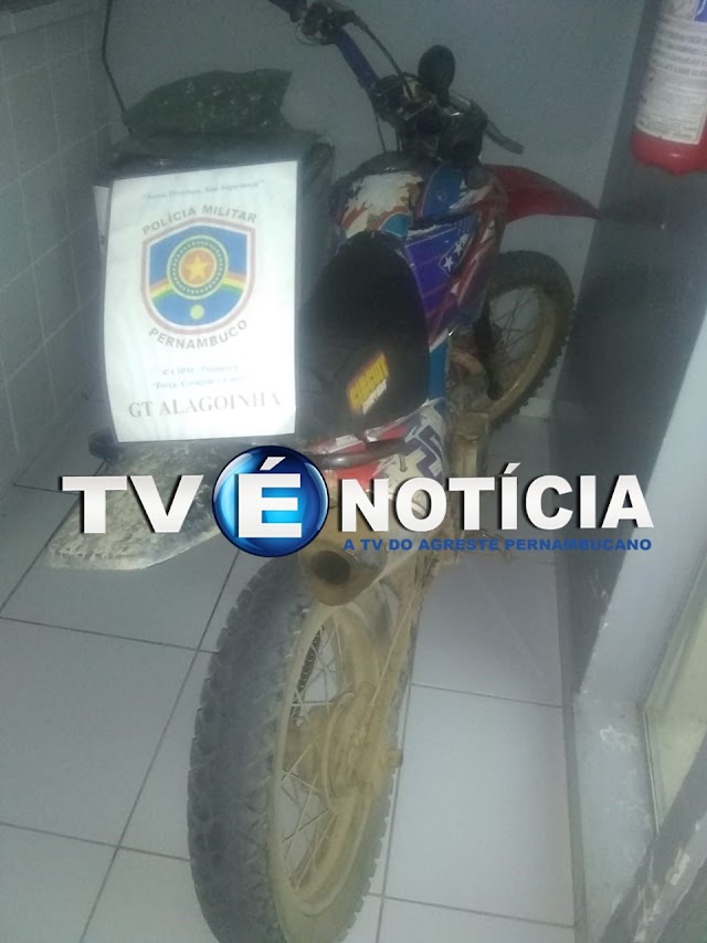 MENOR DE IDADE E PRESO COM MOTO ADULTERADA NA CIDADE DE ALAGOINHA NO AGRESTE PERNAMBUCANO 