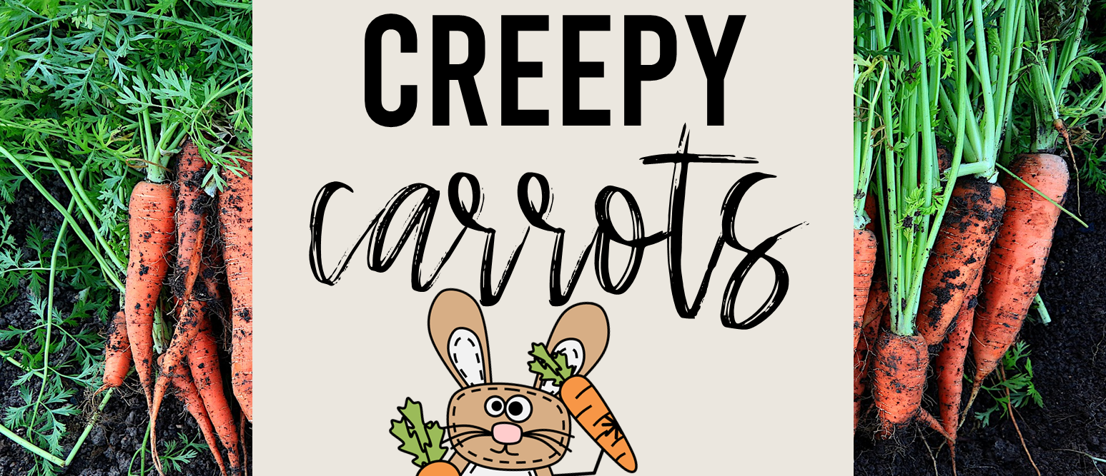 Creepy Carrots book activities unit with printables, literacy companion activities, reading worksheets, and a craft for Kindergarten and First Grade