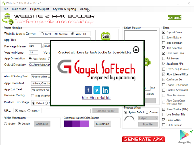 Generate Web ke Aplikasi Android