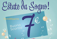 Logo promozione con buono sconto da euro 7 da Cad Bellezza & Igiene