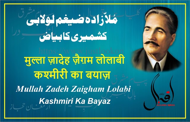 Mullah Zadeh Zaigham Lolabi Kashmiri Ka Bayaz By Allama Iqbal|ملا زادہ ضیغم لولابی کشمیری کا بیاض-علامہ اقبال