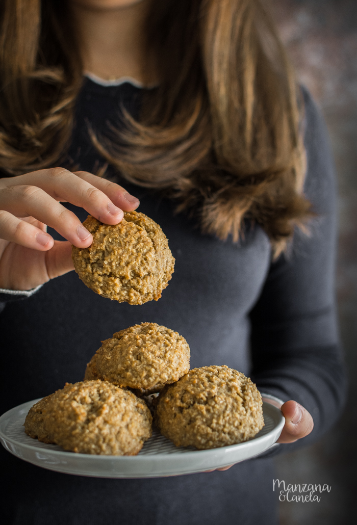 Manzana&Canela: Galletas de plátano, avena y coco, sin azúcar añadido.