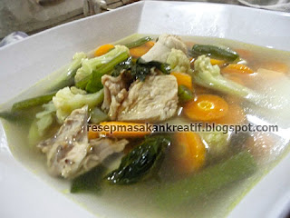 Resep dan Cara Membuat Sayur Sop Ayam Bening Enak