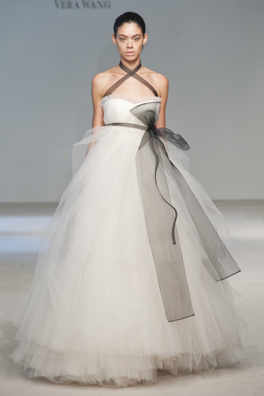 wedding dress by vera wang