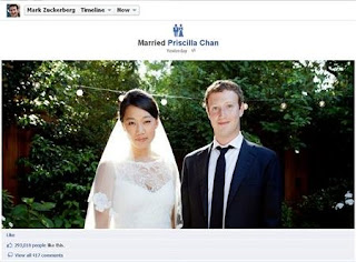 Foto-Foto Pernikahan Mark Zuckerberg dan Priscillia Chan