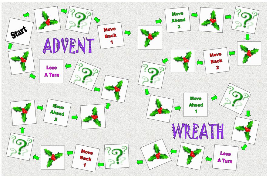 Advent Wreath Coloring Page