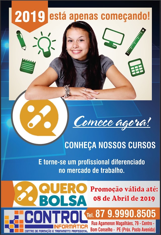 PROMOÇÃO ATÉ 08 DE ABRIL DA CONTROL INFORMÁTICA