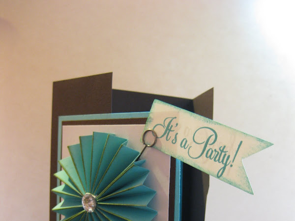 Fun Accordion Flower Party Invitation