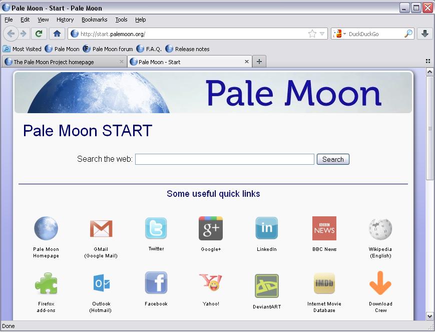 Pale Moon Browser