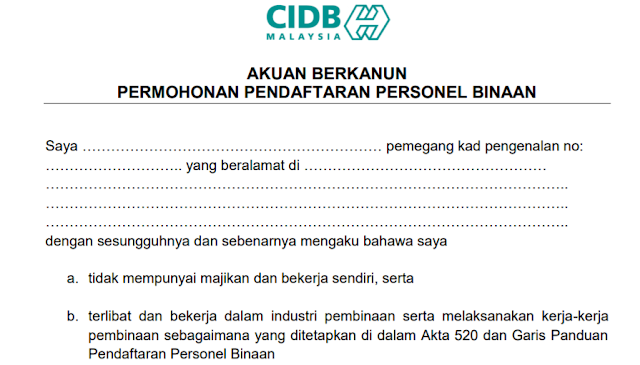 Renew Cidb Green Card Persendirian Miera Hassan