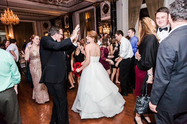 A classic formal winter wedding at the Hotel Monaco and The Belvedere in Baltimore, Maryland Photographed by Heather Ryan Photography