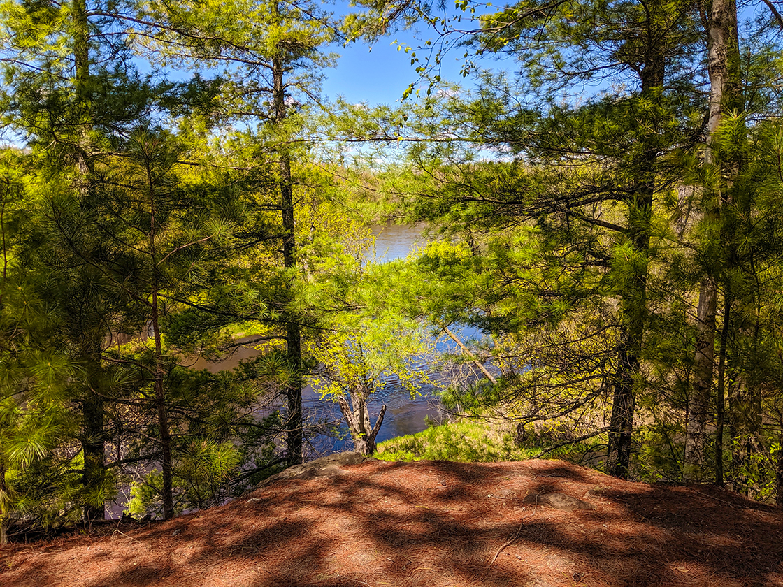 View of the St. Croix River from Sandrock Cliffs