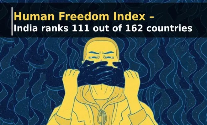 Human Freedom Index – India ranks 111 out of 162 countries