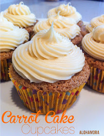 Absolutely delicious carrot cake cupcakes from scratch.  Not too bad if you substitute applesauce too Alohamora Open a Book http://alohamoraopenabook.blogspot.com/