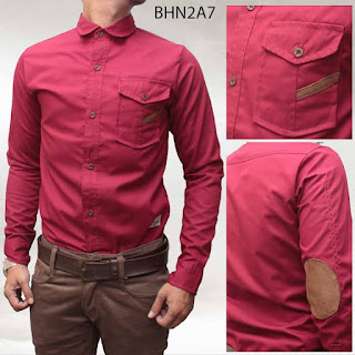 Kemeja Pria BHN2A7 Slim Fit, Kantor, Modern dan Terbaru