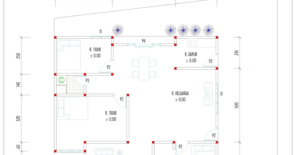 Layout rumah ukuran 5 x 10 denah rumah ukuran 10 x 10 m 