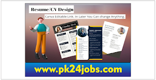 Canvas cv template Free Printable – PK24JOBS